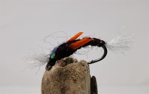 6 Pack Black Epoxy with Breathers Choice of sizes Trout Flies Epoxy Buzzers 