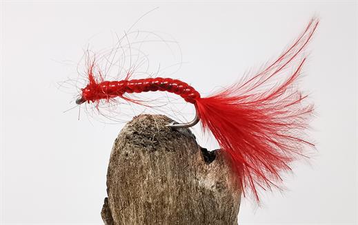 Red Bloodworm Fly - Fishing Flies with Fish4Flies UK