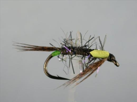 Diawl Bach UV Straggle Black and Green