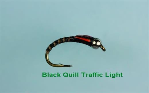 Black Quill Traffic Light Buzzer Fly - Fishing Flies with