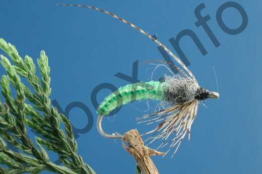 Crocheted Caddis Pupa